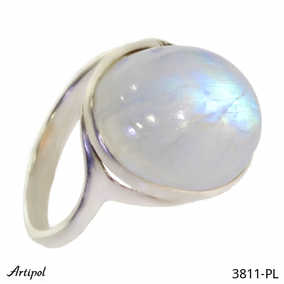 Ring 3811-PL with real Moonstone