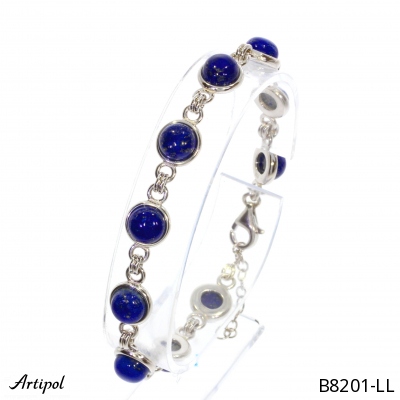 Armreif B8201-LL mit echter Lapis Lazuli