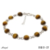 Bracelet B8201-OT en Oeil de tigre véritable