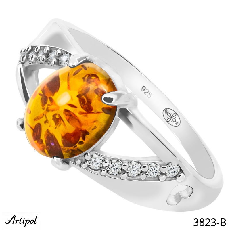 Bague 3823-B en Ambre véritable