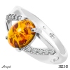 Ring 3823-B with real Amber