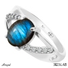 Bague 3823-LAB en Labradorite véritable