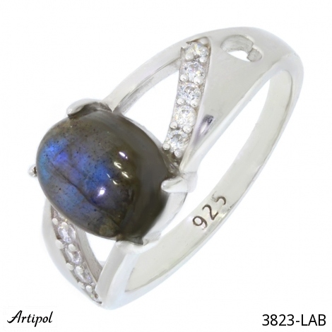 Bague 3823-LAB en Labradorite véritable