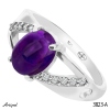 Ring 3823-A with real Amethyst