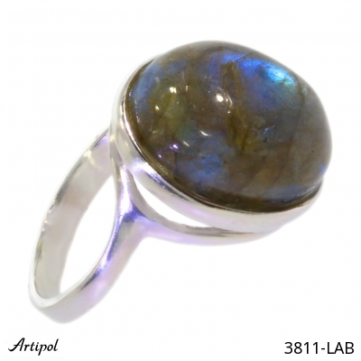 Ring 3811-LAB with real Labradorite