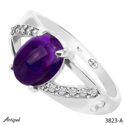 Ring 3823-A with real Amethyst