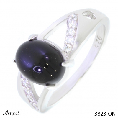 Ring 3823-ON with real Black Onyx
