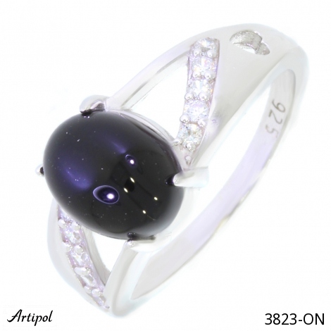 Ring 3823-ON with real Black Onyx