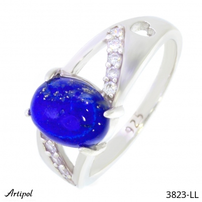 Ring 3823-LL with real Lapis lazuli