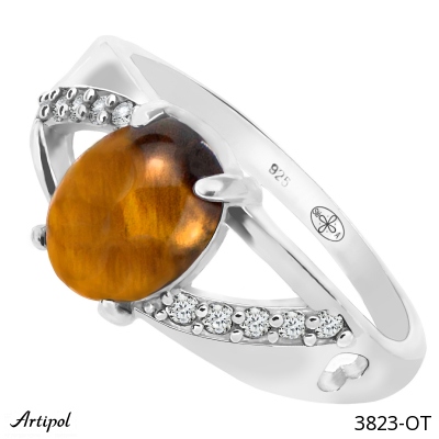 Ring 3823-OT with real Tiger Eye