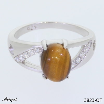 Ring 3823-OT with real Tiger's eye