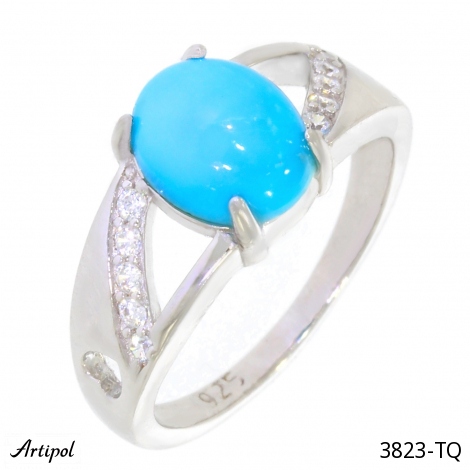 Bague 3823-TQ en Turquoise véritable