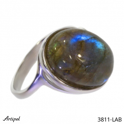 Ring 3811-LAB with real Labradorite