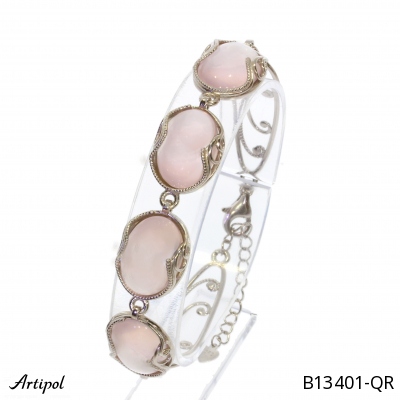Bracelet B13401-QR en Quartz rose véritable