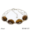 Bracelet B13401-OT with real Tiger's eye