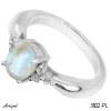 Ring 3822-PL with real Moonstone