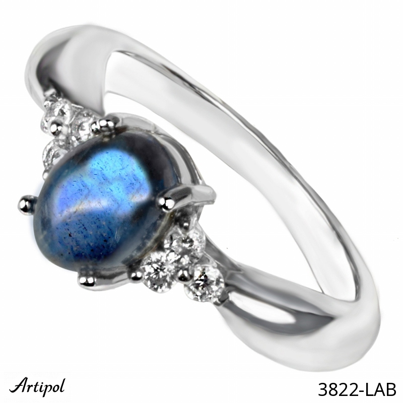 Bague 3822-LAB en Labradorite véritable