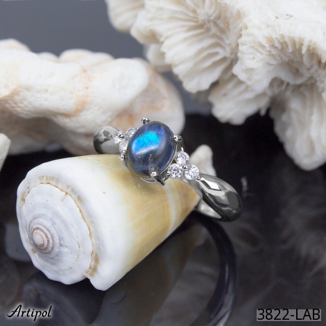 Bague 3822-LAB en Labradorite véritable