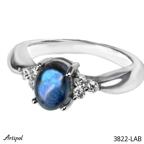 Ring 3822-LAB with real Labradorite