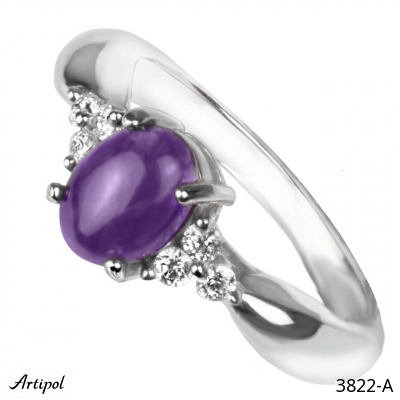 Ring 3822-A with real Amethyst