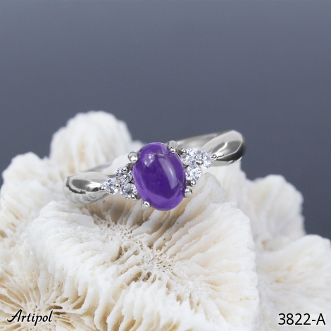 Ring 3822-A with real Amethyst