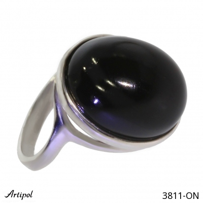 Ring 3811-ON with real Black Onyx