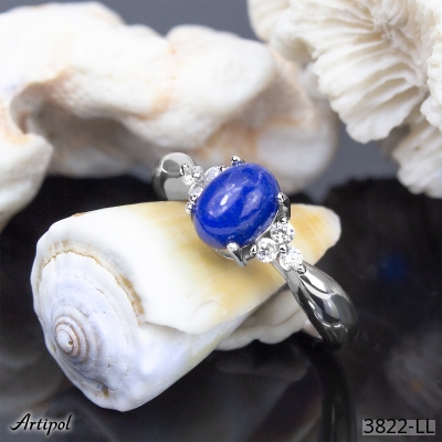 Ring 3822-LL with real Lapis lazuli
