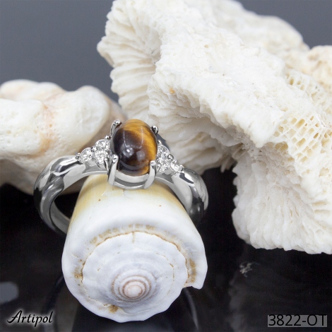 Ring 3822-OT mit echter Tigerauge