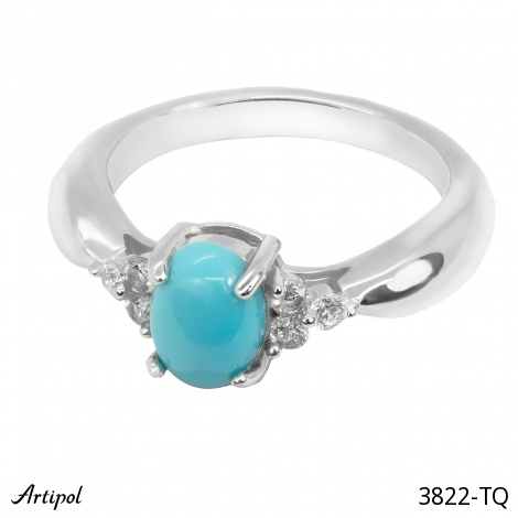 Bague 3822-TQ en Turquoise véritable