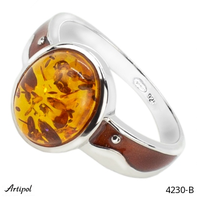 Ring 4230-B with real Amber