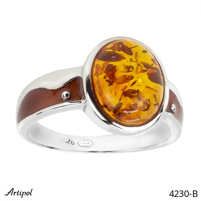Ring 4230-B with real Amber