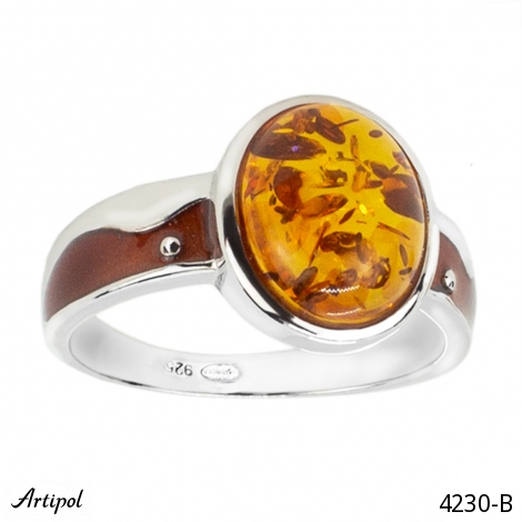 Bague 4230-B en Ambre véritable