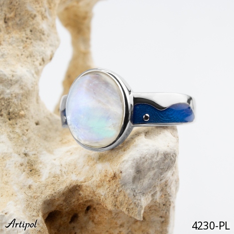Ring 4230-PL with real Moonstone