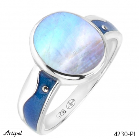 Ring 4230-PL with real Moonstone