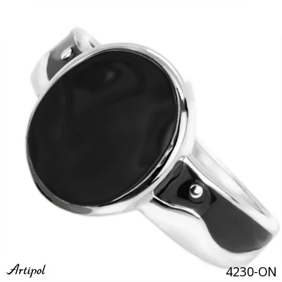 Ring 4230-ON with real Black onyx
