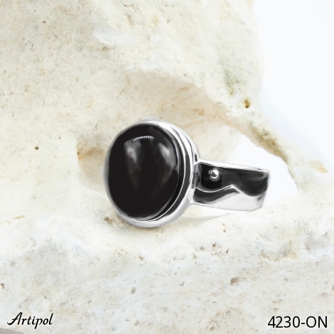 Ring 4230-ON with real Black Onyx