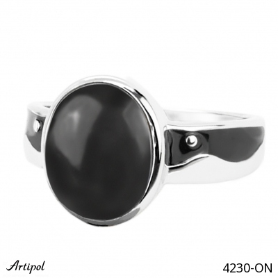 Ring 4230-ON with real Black Onyx