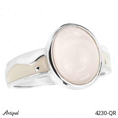 Bague 4230-QR en Quartz rose véritable
