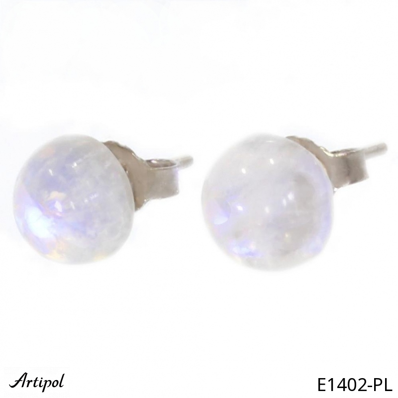 Boucles d'oreilles E1402-PL en Pierre de lune véritable