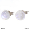 Earrings E1402-PL with real Moonstone