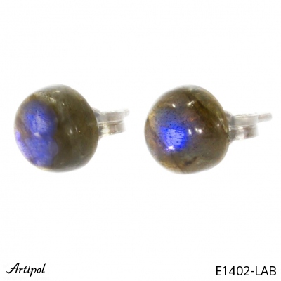 Earrings E1402-LAB with real Labradorite