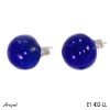 Earrings E1402-LL with real Lapis lazuli