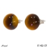 Earrings E1402-OT with real Tiger’s Eye