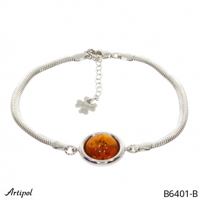 Bracelet B6401-B with real Amber