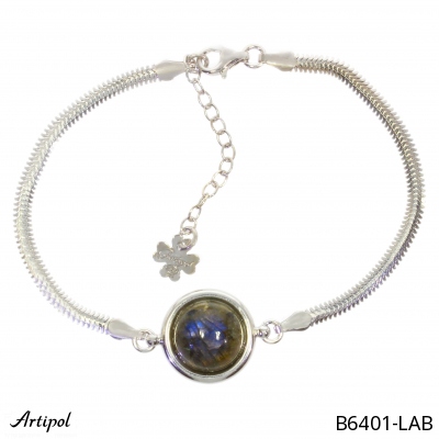 Bracelet B6401-LAB en Labradorite véritable