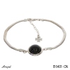 Bracelet B6401-ON en Onyx noir véritable