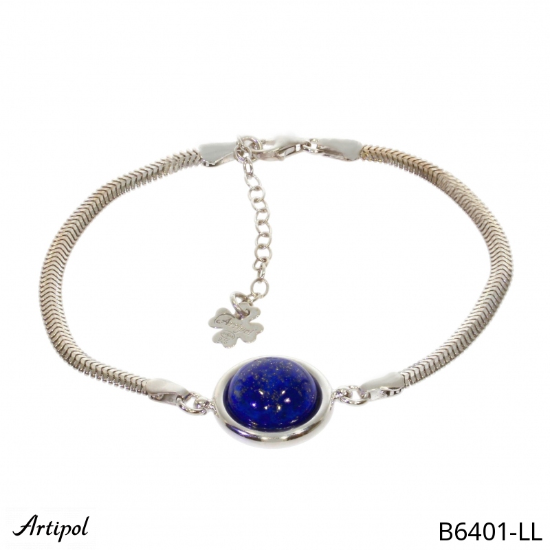 Armreif B6401-LL mit echter Lapis Lazuli