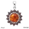 Pendant P3416-B with real Amber