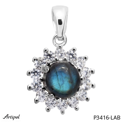 Pendant P3416-LAB with real Labradorite
