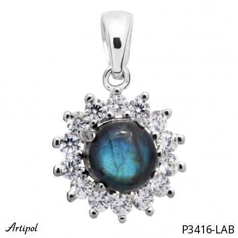 Pendentif P3416-LAB en Labradorite véritable